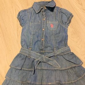 Girls Polo Denim Dress 🙂